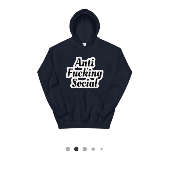Anti Fucking Social Hoodie - Picture 2 of 8